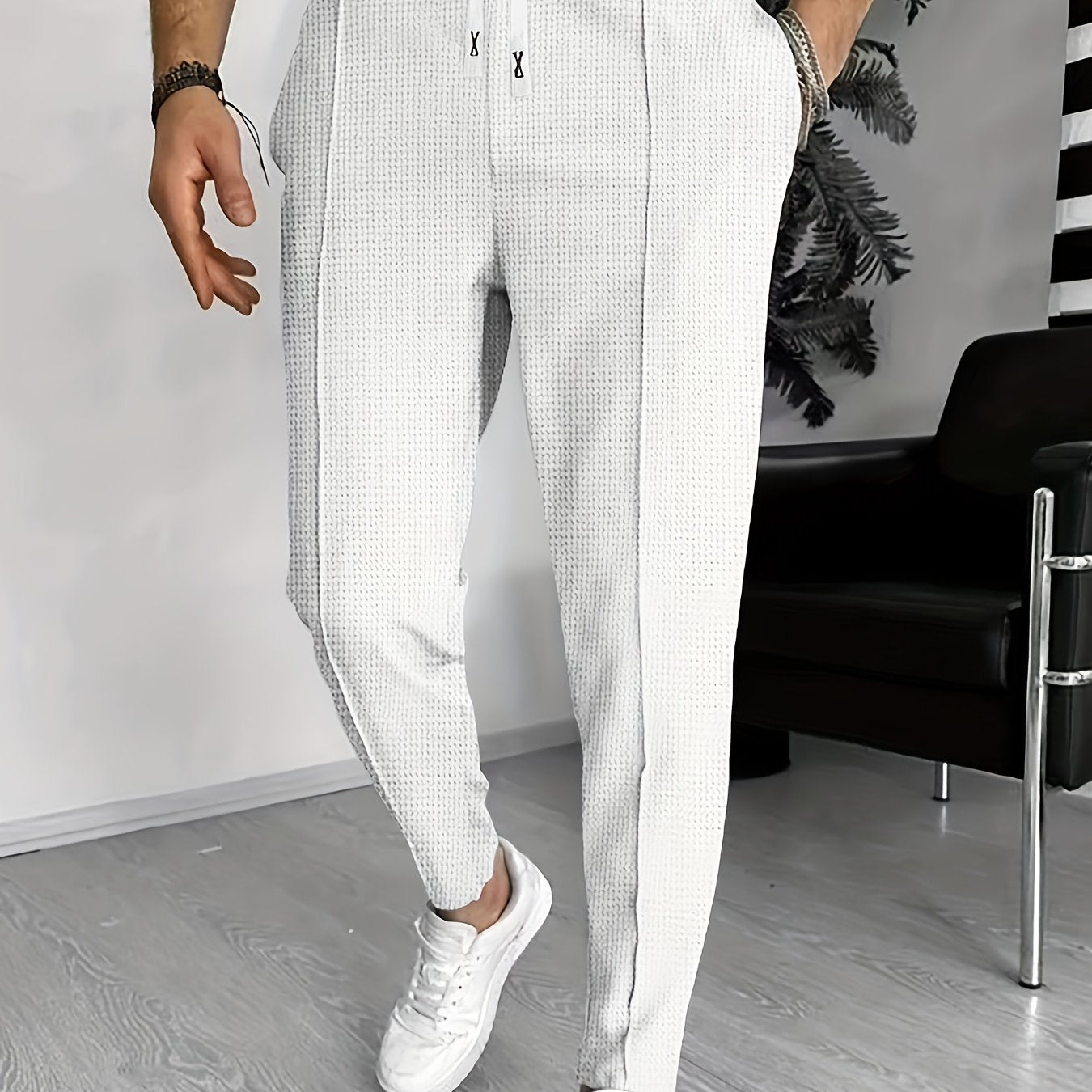 Spodnie Casual z Troczkiem