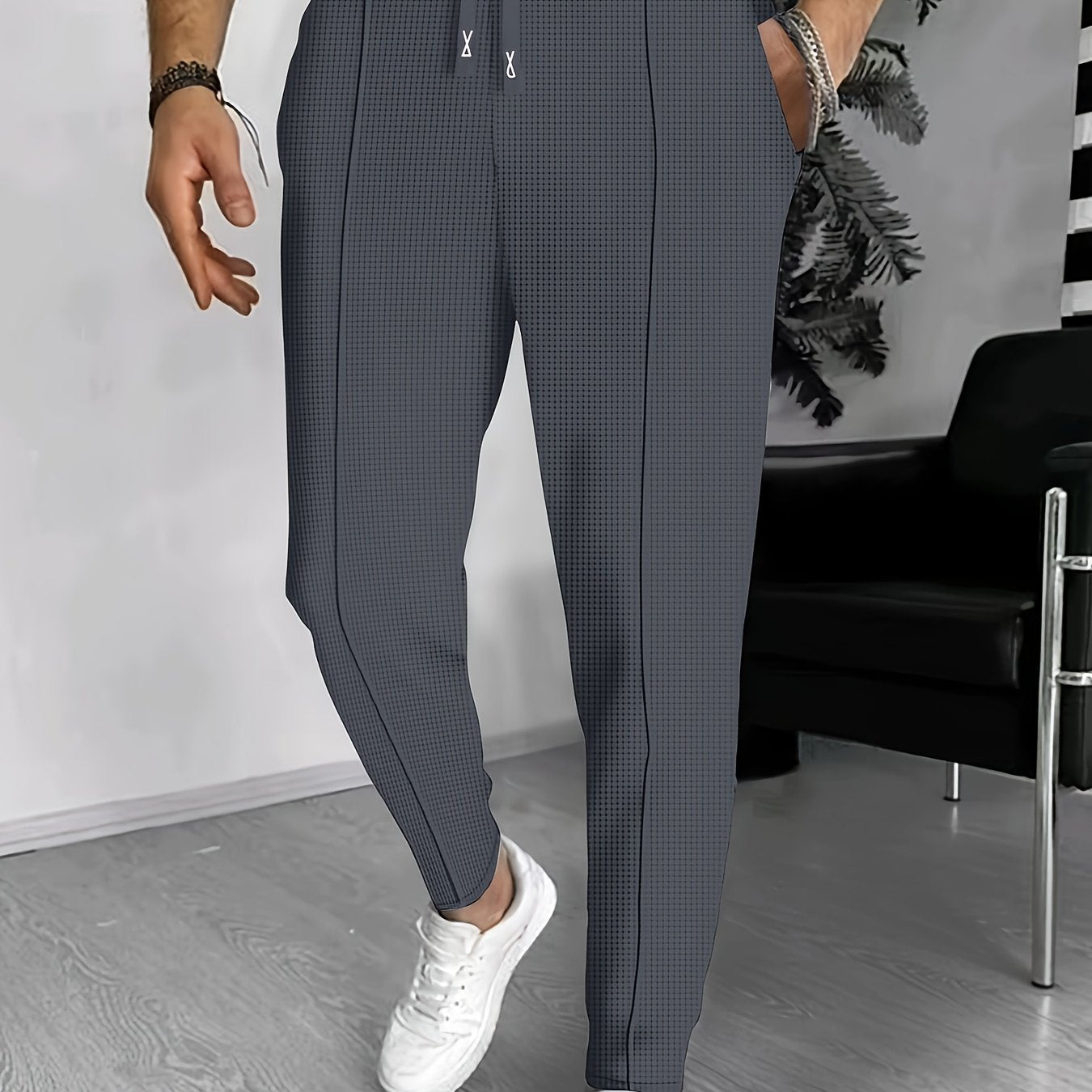 Spodnie Casual z Troczkiem