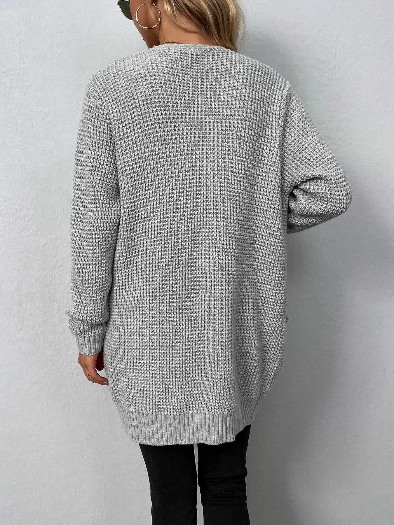 Nancy | Casualny Sweter Kardigan z Kieszeniami