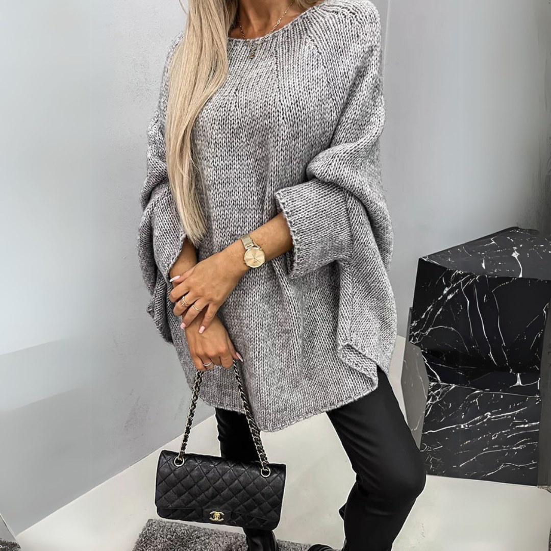 Isabelle | Elegancki Sweter Damski z Okrągłym Dekoltem