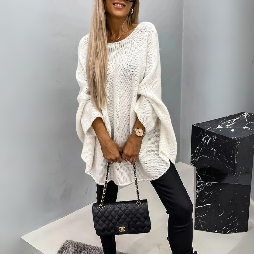 Isabelle | Elegancki Sweter Damski z Okrągłym Dekoltem