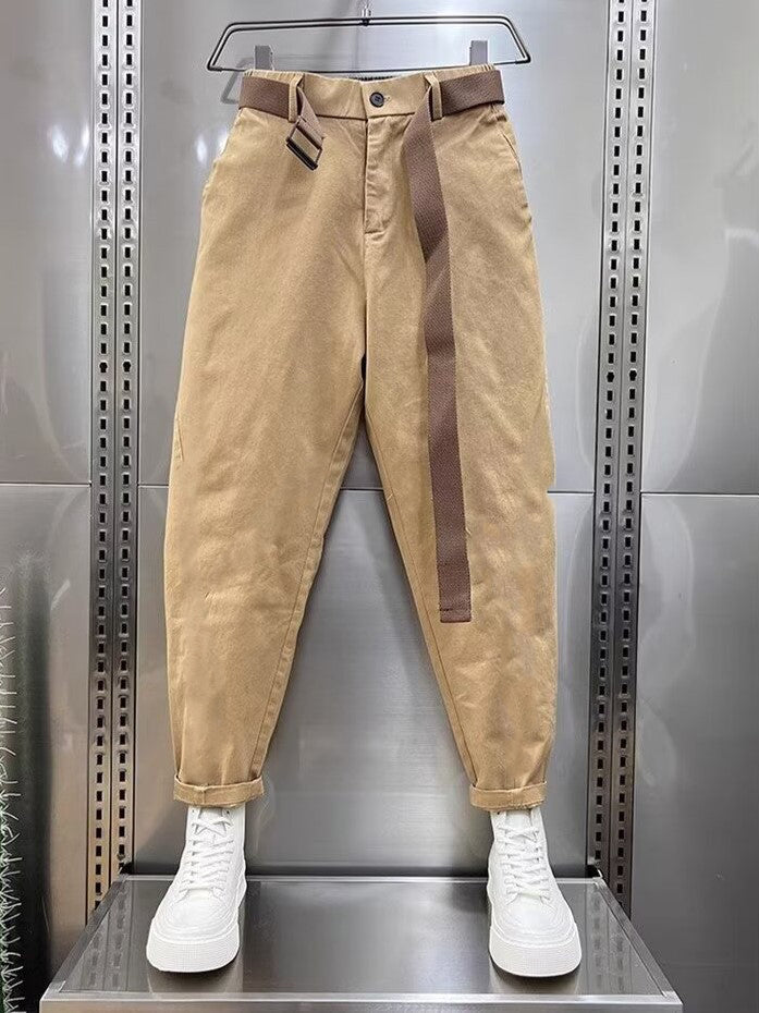 Laurent™ | Spodnie Capri z Pasekiem