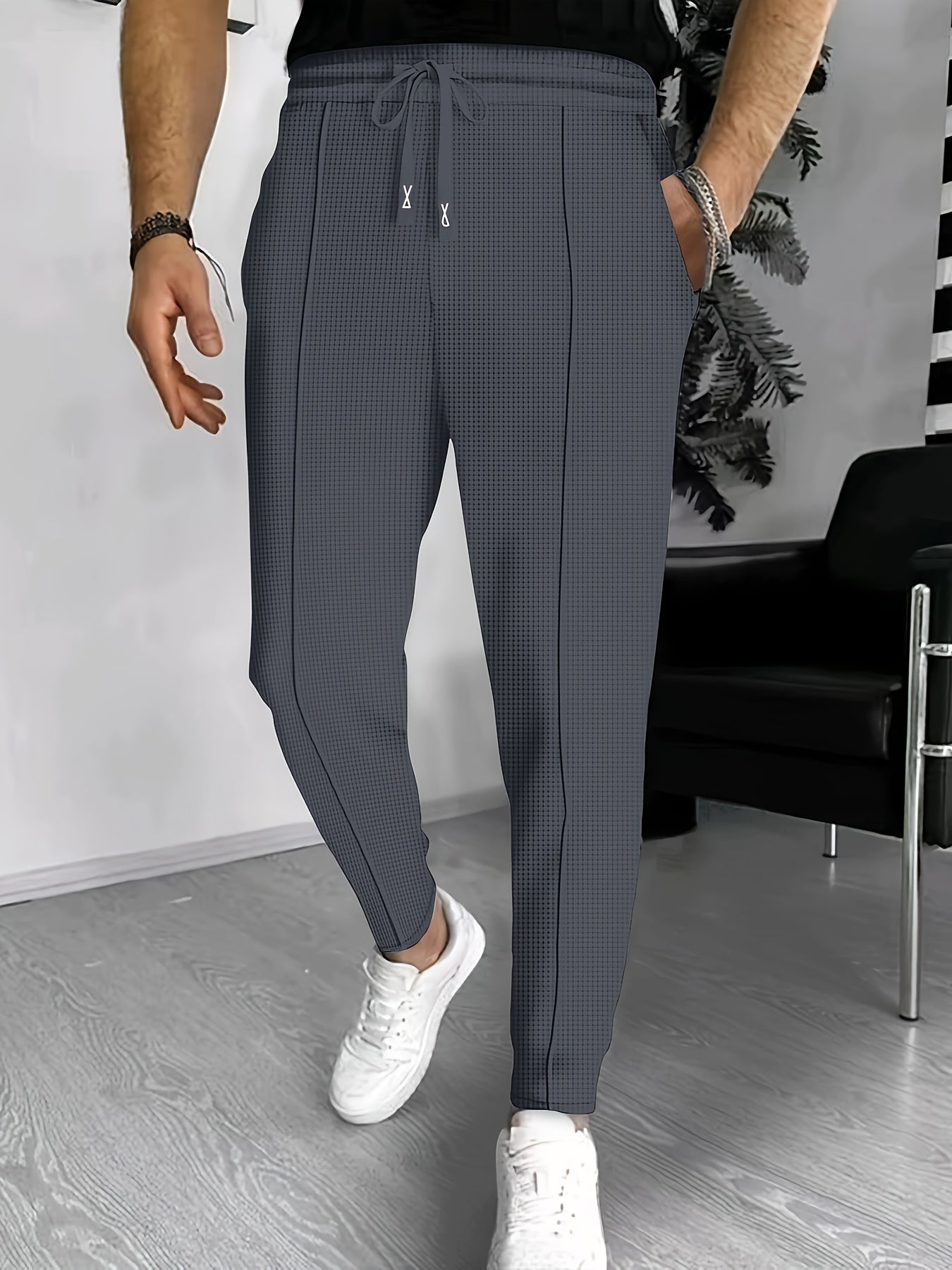 Spodnie Casual z Troczkiem