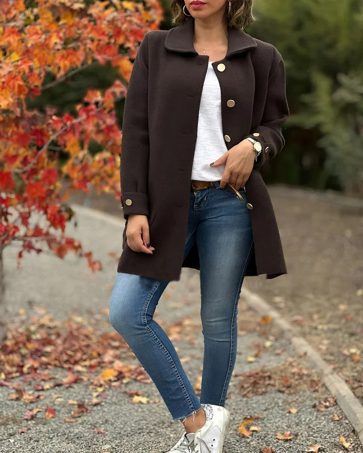 Moana™ | Klasyczny Płaszcz Oversized z Detalami w Postaci Kokardy