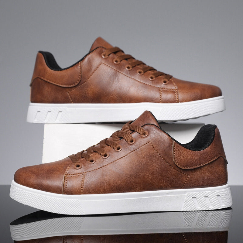 Diesel | Męskie Skórzane Sneakersy