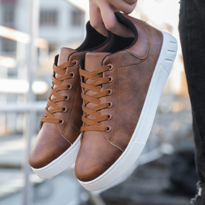 Diesel | Męskie Skórzane Sneakersy