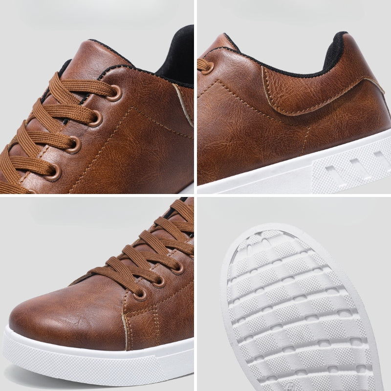 Diesel | Męskie Skórzane Sneakersy