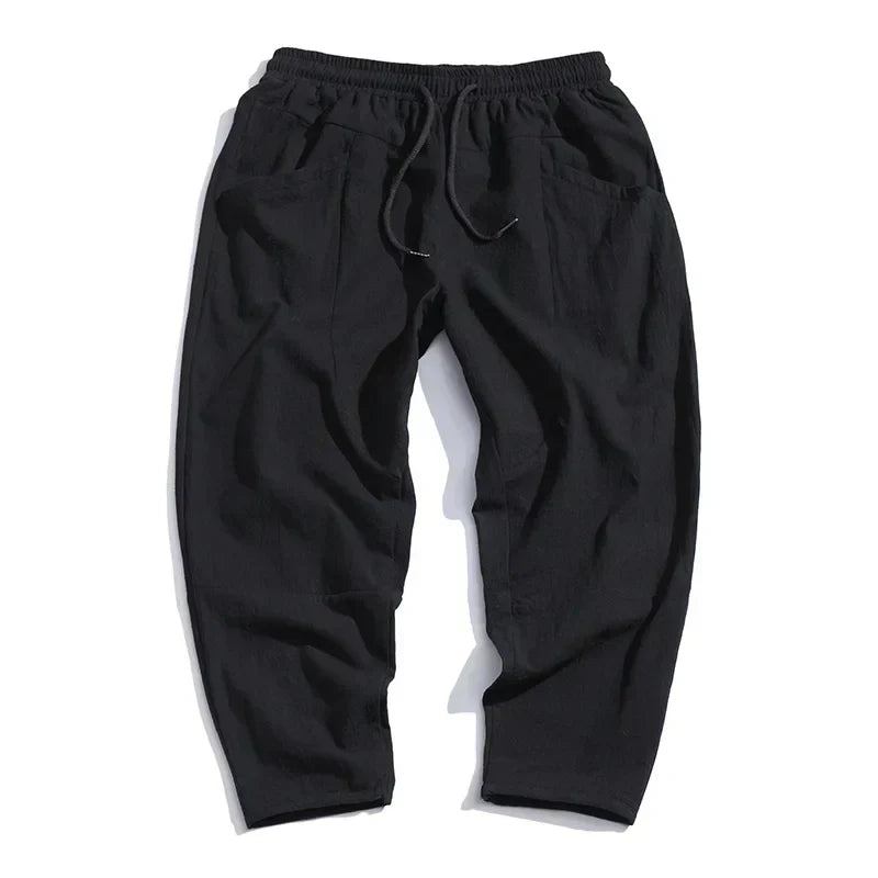 Spodnie Cropped z Lnu Kyoto