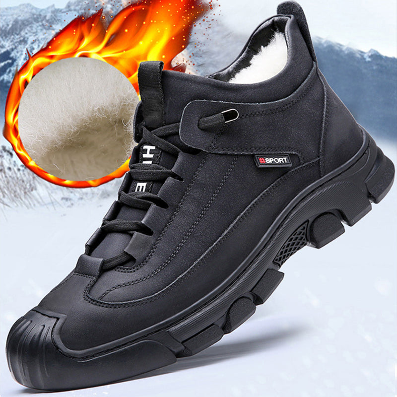 David | Męskie zimowe sneakersy z futerkiem