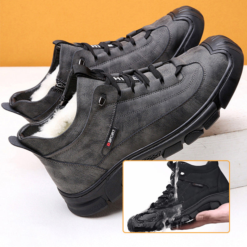 David | Męskie zimowe sneakersy z futerkiem