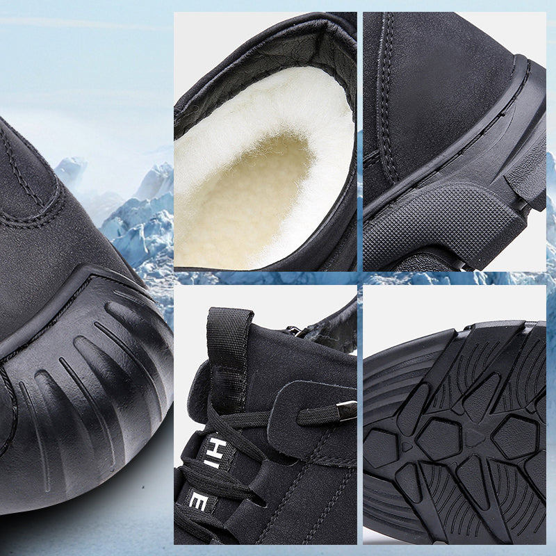 David | Męskie zimowe sneakersy z futerkiem