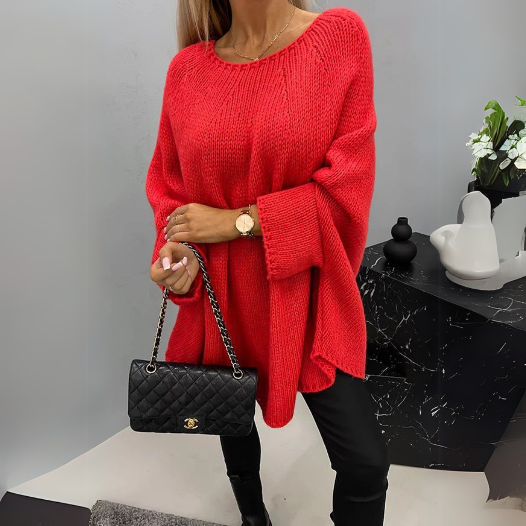 Isabelle | Elegancki Sweter Damski z Okrągłym Dekoltem