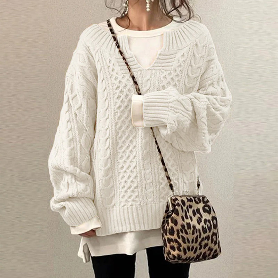 STACY | Oversized Sweter Dzianinowy