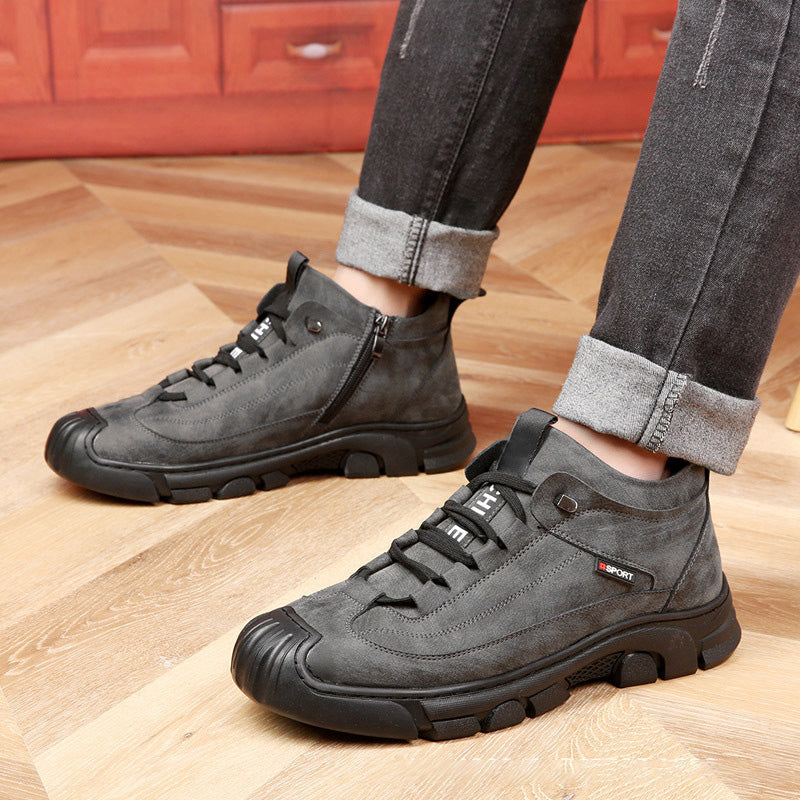 David | Męskie zimowe sneakersy z futerkiem